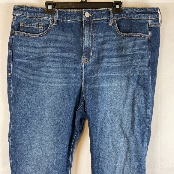 Torrid Blue Straight Leg Jeans with Classic Fit - Picture 2 of 11